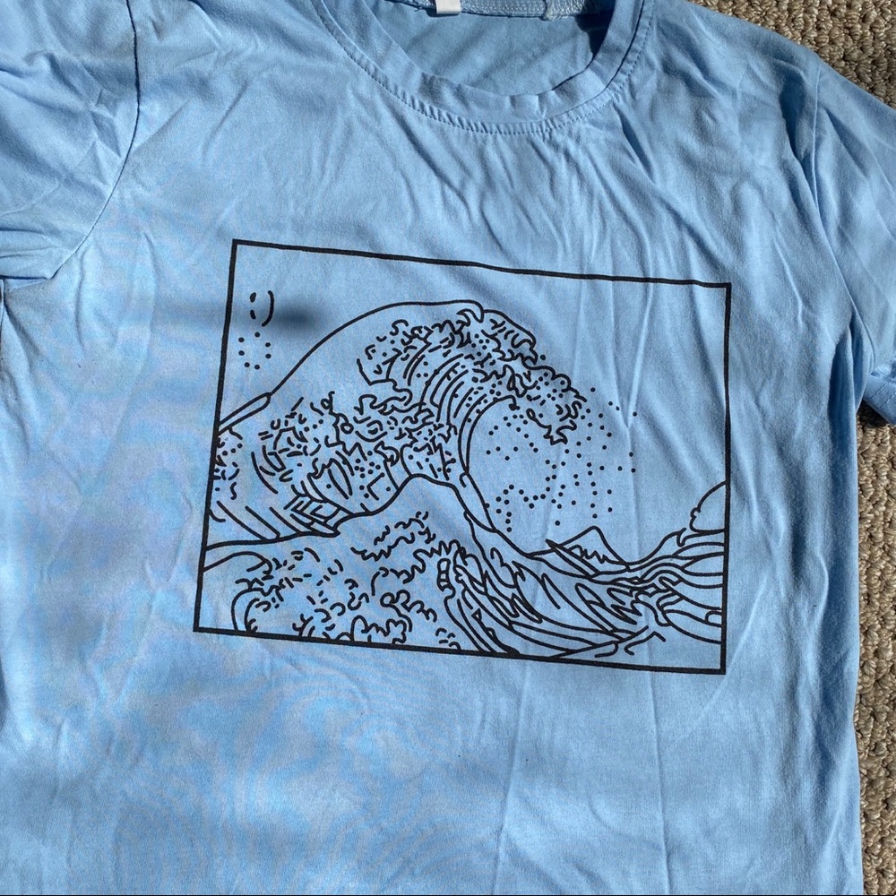 Blue wave t shirt